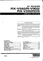 Yamaha RXV-592 - Service Manual